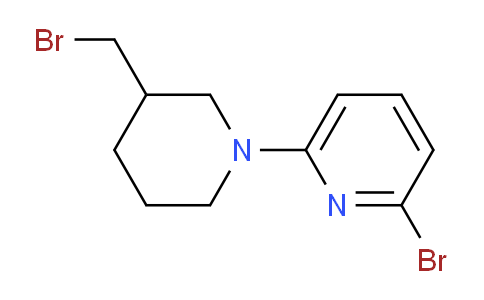 CAS No. 1353985-57-5, 2-Bromo-6-(3-(bromomethyl)piperidin-1-yl)pyridine