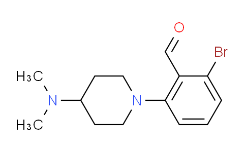 CAS No. 1707357-90-1, 2-Bromo-6-(4-(dimethylamino)piperidin-1-yl)benzaldehyde