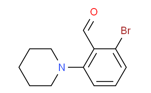CAS No. 1375068-93-1, 2-Bromo-6-(piperidin-1-yl)benzaldehyde