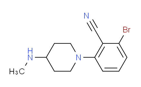 CAS No. 1365271-64-2, 2-Bromo-6-[4-(methylamino)piperidino]benzonitrile