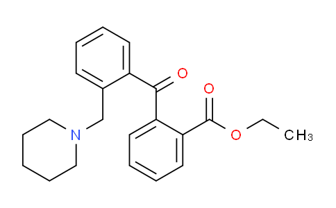 CAS No. 898751-92-3, 2-Carboethoxy-2'-piperidinomethyl benzophenone