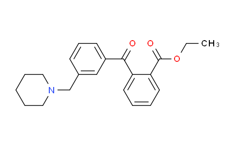 CAS No. 898792-75-1, 2-Carboethoxy-3'-piperidinomethyl benzophenone