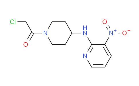 CAS No. 1417793-89-5, 2-Chloro-1-(4-((3-nitropyridin-2-yl)amino)piperidin-1-yl)ethanone