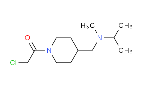 CAS No. 1183821-82-0, 2-Chloro-1-(4-((isopropyl(methyl)amino)methyl)piperidin-1-yl)ethanone