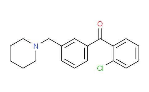 CAS No. 898793-30-1, 2-Chloro-3'-piperidinomethyl benzophenone