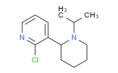 CAS No. 1352527-46-8, 2-Chloro-3-(1-isopropylpiperidin-2-yl)pyridine