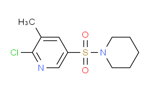 CAS No. 1355216-71-5, 2-Chloro-3-methyl-5-(piperidin-1-ylsulfonyl)pyridine