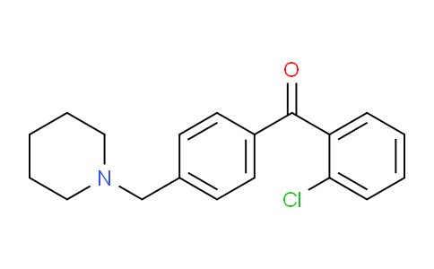 CAS No. 898775-26-3, 2-Chloro-4'-piperidinomethyl benzophenone
