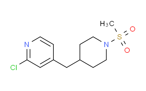 CAS No. 1316225-95-2, 2-Chloro-4-((1-(methylsulfonyl)piperidin-4-yl)methyl)pyridine