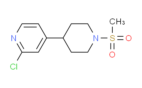 CAS No. 1316217-42-1, 2-Chloro-4-(1-(methylsulfonyl)piperidin-4-yl)pyridine