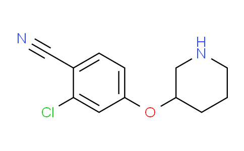 CAS No. 902836-92-4, 2-Chloro-4-(3-piperidinyloxy) benzonitrile