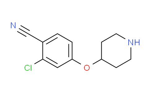 CAS No. 796600-10-7, 2-Chloro-4-(4-piperidinyloxy) benzonitrile
