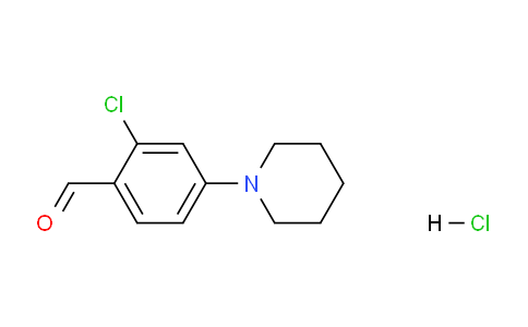 CAS No. 1185009-18-0, 2-Chloro-4-(piperidin-1-yl)benzaldehyde hydrochloride