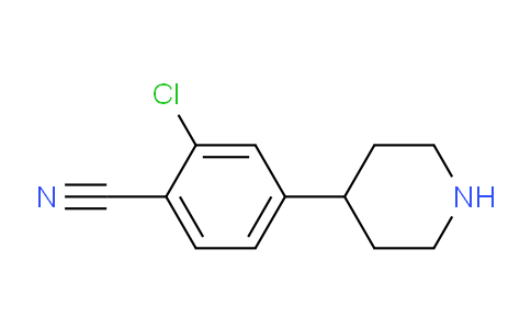 CAS No. 1086398-38-0, 2-Chloro-4-(piperidin-4-yl)benzonitrile