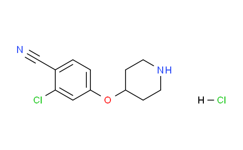 CAS No. 1620482-39-4, 2-Chloro-4-(piperidin-4-yloxy)benzonitrile hydrochloride