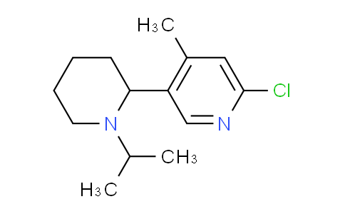 CAS No. 1352538-22-7, 2-Chloro-5-(1-isopropylpiperidin-2-yl)-4-methylpyridine