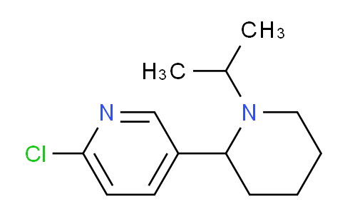 CAS No. 1352492-43-3, 2-Chloro-5-(1-isopropylpiperidin-2-yl)pyridine