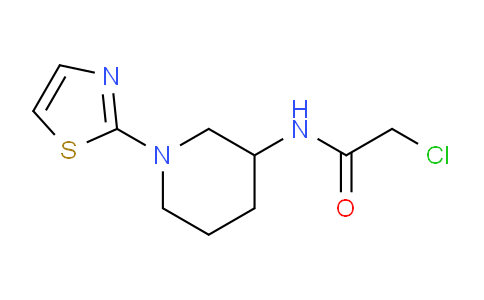 CAS No. 1065484-55-0, 2-Chloro-N-(1-(thiazol-2-yl)piperidin-3-yl)acetamide