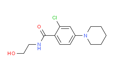CAS No. 952183-00-5, 2-Chloro-N-(2-hydroxyethyl)-4-(piperidin-1-yl)benzamide
