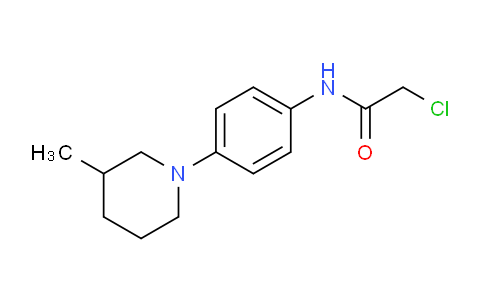 CAS No. 842974-39-4, 2-Chloro-N-(4-(3-methylpiperidin-1-yl)phenyl)acetamide