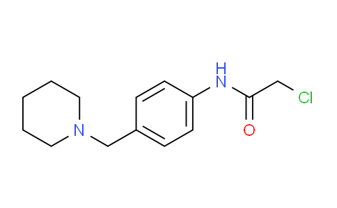 CAS No. 856437-30-4, 2-Chloro-N-(4-(piperidin-1-ylmethyl)phenyl)acetamide