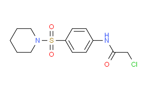 CAS No. 20491-97-8, 2-Chloro-N-(4-(piperidin-1-ylsulfonyl)phenyl)acetamide