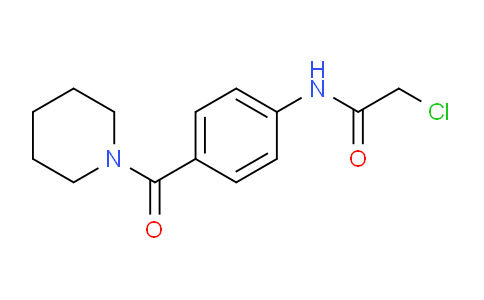 CAS No. 1365963-49-0, 2-Chloro-N-(4-(piperidine-1-carbonyl)phenyl)acetamide