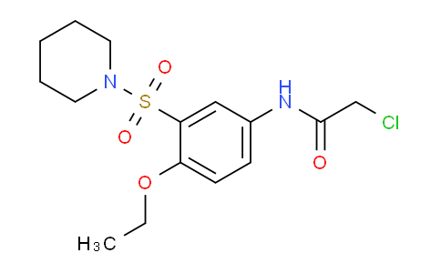 CAS No. 879319-13-8, 2-Chloro-N-(4-ethoxy-3-(piperidin-1-ylsulfonyl)phenyl)acetamide