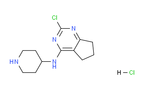CAS No. 1799434-53-9, 2-Chloro-N-(piperidin-4-yl)-6,7-dihydro-5H-cyclopenta[d]pyrimidin-4-amine hydrochloride