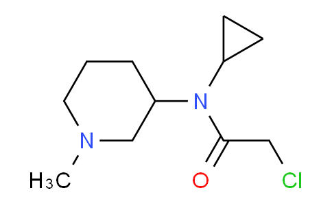 CAS No. 1353951-74-2, 2-Chloro-N-cyclopropyl-N-(1-methylpiperidin-3-yl)acetamide