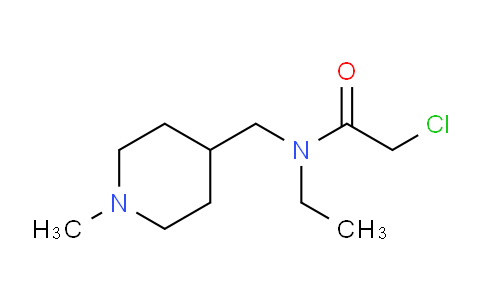 CAS No. 1353959-70-2, 2-Chloro-N-ethyl-N-((1-methylpiperidin-4-yl)methyl)acetamide
