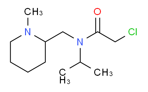 CAS No. 1353952-38-1, 2-Chloro-N-isopropyl-N-((1-methylpiperidin-2-yl)methyl)acetamide
