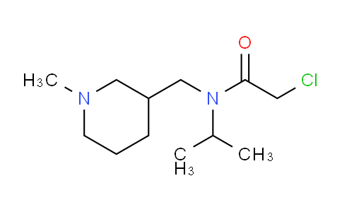 CAS No. 1353972-45-8, 2-Chloro-N-isopropyl-N-((1-methylpiperidin-3-yl)methyl)acetamide