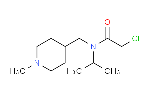CAS No. 1353945-36-4, 2-Chloro-N-isopropyl-N-((1-methylpiperidin-4-yl)methyl)acetamide