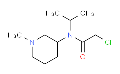 CAS No. 1353952-29-0, 2-Chloro-N-isopropyl-N-(1-methylpiperidin-3-yl)acetamide