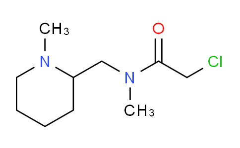 CAS No. 1353951-54-8, 2-Chloro-N-methyl-N-((1-methylpiperidin-2-yl)methyl)acetamide