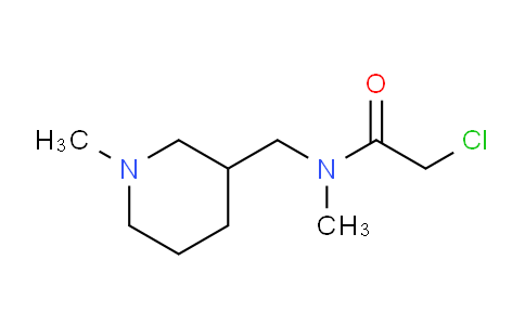 CAS No. 1353984-87-8, 2-Chloro-N-methyl-N-((1-methylpiperidin-3-yl)methyl)acetamide