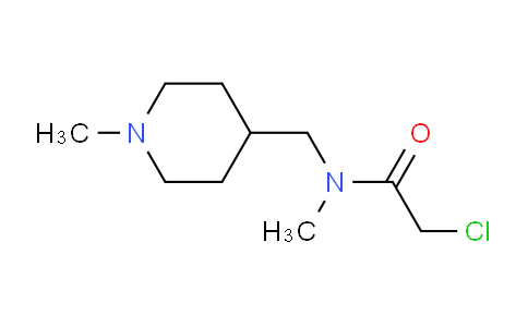 CAS No. 1341444-30-1, 2-Chloro-N-methyl-N-((1-methylpiperidin-4-yl)methyl)acetamide