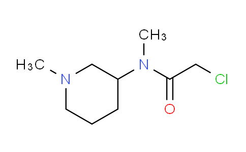 CAS No. 1250395-79-9, 2-Chloro-N-methyl-N-(1-methylpiperidin-3-yl)acetamide