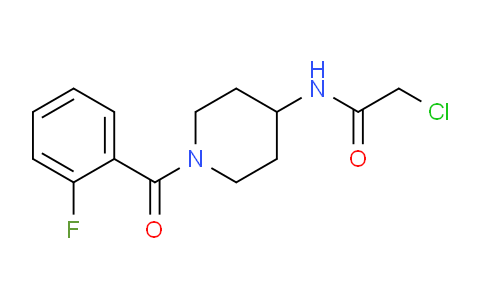 CAS No. 1146080-29-6, 2-Chloro-N-[1-(2-fluoro-benzoyl)-piperidin-4-yl]-acetamide