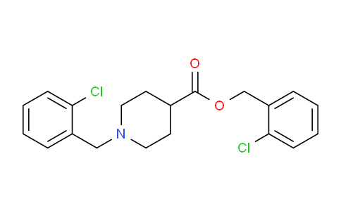 CAS No. 1261230-59-4, 2-Chlorobenzyl 1-(2-chlorobenzyl)piperidine-4-carboxylate