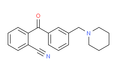 CAS No. 898792-68-2, 2-Cyano-3'-piperidinomethyl benzophenone