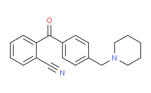 CAS No. 898771-05-6, 2-Cyano-4'-piperidinomethyl benzophenone