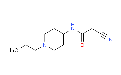 CAS No. 717873-09-1, 2-Cyano-N-(1-propylpiperidin-4-yl)acetamide