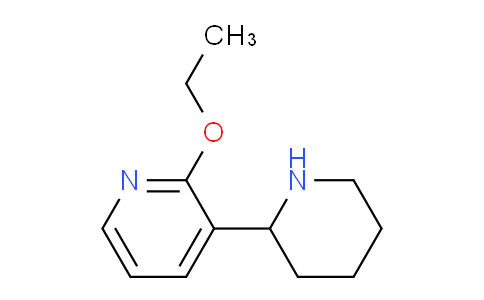 CAS No. 1270359-23-3, 2-Ethoxy-3-(piperidin-2-yl)pyridine