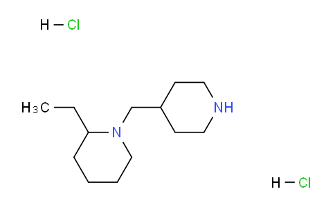 CAS No. 1220034-34-3, 2-Ethyl-1-(piperidin-4-ylmethyl)piperidine dihydrochloride