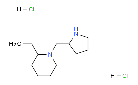CAS No. 1220027-54-2, 2-Ethyl-1-(pyrrolidin-2-ylmethyl)piperidine dihydrochloride