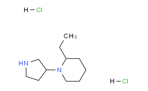 CAS No. 1219957-46-6, 2-Ethyl-1-(pyrrolidin-3-yl)piperidine dihydrochloride