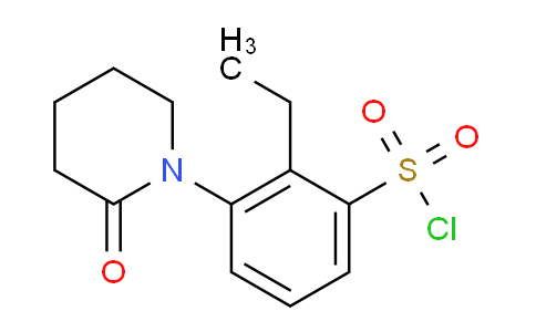 CAS No. 1509935-71-0, 2-Ethyl-3-(2-oxopiperidin-1-yl)benzene-1-sulfonyl chloride