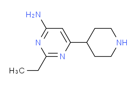 CAS No. 1708169-55-4, 2-Ethyl-6-(piperidin-4-yl)pyrimidin-4-amine